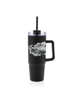 Personalizovaná cestovní termoska s průhledným víčkem - Akvarelový otisk