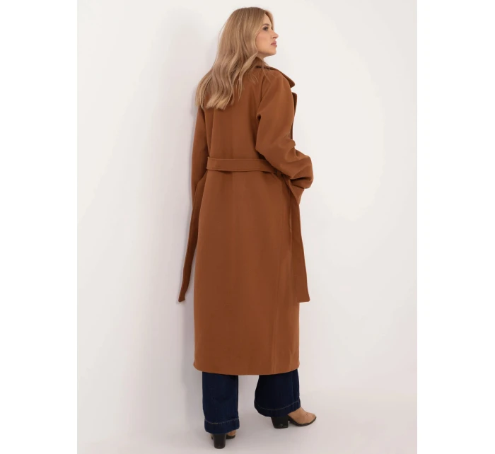 Dámský kabát LK CZ 509786.99 Světle hnědý - LAKERTA