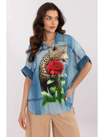 Košile s dlouhým rukávem  model 210971 Italy Moda