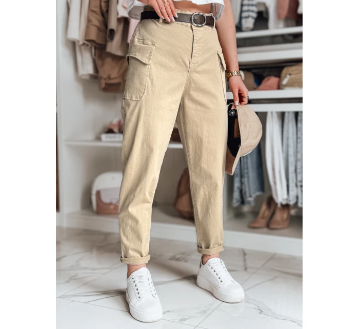 Dámské pytlovité kalhoty GOTRENDI dark beige FashionStreet UY2525