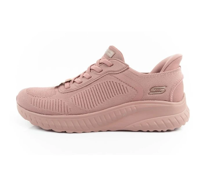 Skechers Bobs Squad-Chaos dámské sportovní boty pohodlné SLIP-INS pink dámské