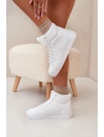 Zateplené dámské tenisky na platformě Big Star model 21705849 Bílé - Big Star Shoes Zateplené dámské tenisky na platformě Big Star model 21705849 Bílé - Big Star Shoes
