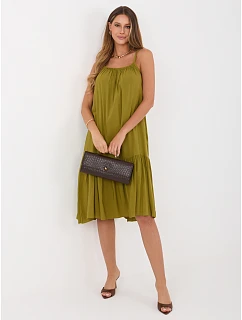 Šaty IR SK 6816.16P olivově zelené