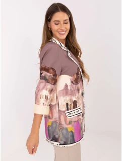 Marynarka IT MA model 21421289 ciemny bezowy - FPrice