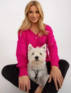 Dámský kardigan LC SW model 18140305 fuchsiová - FPrice