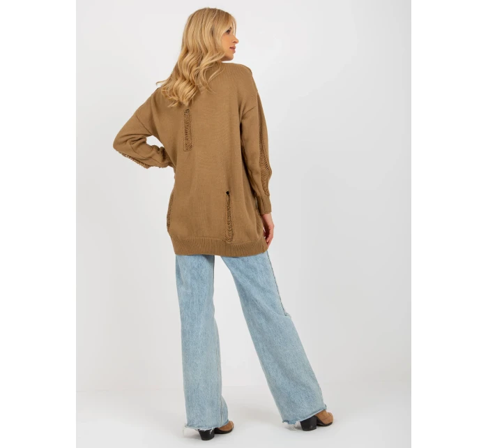 Dámský kardigan LC SW model 18140213 velbloudí - FPrice