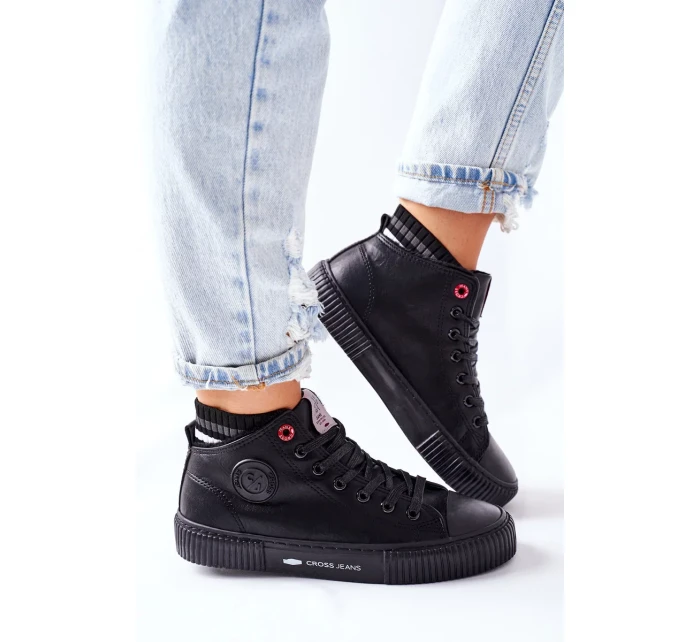 Dámské Tenisky Cross Jeans černé II2R4021 Dámské Tenisky Cross Jeans černé II2R4021