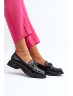 Elegantní dámské kožené mokasíny Black Triana Elegantní dámské kožené mokasíny Black Triana