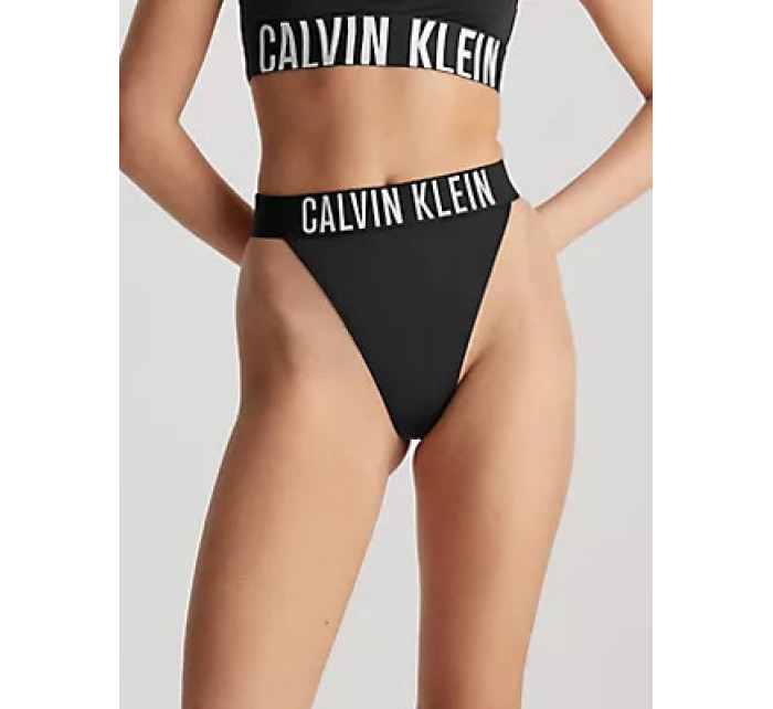 Plavky Dámské kalhotky THONG-NYLON KW0KW02579BEH - Calvin Klein