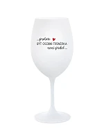 PROTOŽE BÝT OSOBNÍ TRENÉRKA NENÍ PRDEL - bílá sklenice na víno 350 ml