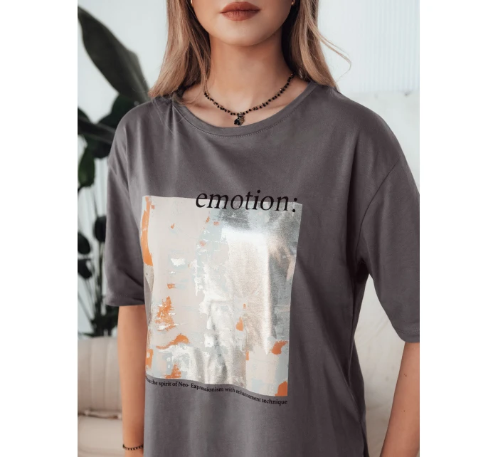 Dámské tričko graphite Dstreet model 21977097 - FashionStreet Dámské tričko graphite Dstreet model 21977097 - FashionStreet