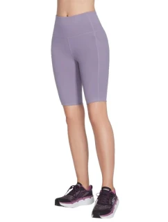 Skechers Go Walk Cyklistické kraťasy s vysokým pasem W3SH53-GYPR Purple S