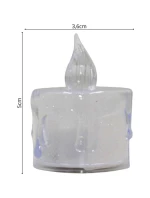 Dekorativní svíčka 3,6x5 cm zdobená LED diodami Dekorativní svíčka 3,6x5 cm zdobená LED diodami