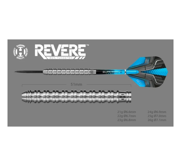 Šipky Harrows Revere 90% Steeltip HS-TNK-000013894