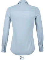 Women Halenka s dlouhým rukávem soft blue model 22499732 - NEOBLU Women Halenka s dlouhým rukávem soft blue model 22499732 - NEOBLU