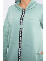 Šaty s kravatou tmavě mátové Šaty s kravatou tmavě mátové