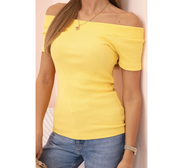 Dámská bavlněná blůza s výstřihem do V a potiskem bílá Dámská bavlněná blůza s výstřihem do V a potiskem bílá