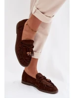 mokasíny s třásněmi a korálky Čokoládové model 21937642 - Boto mokasíny s třásněmi a korálky Čokoládové model 21937642 - Boto