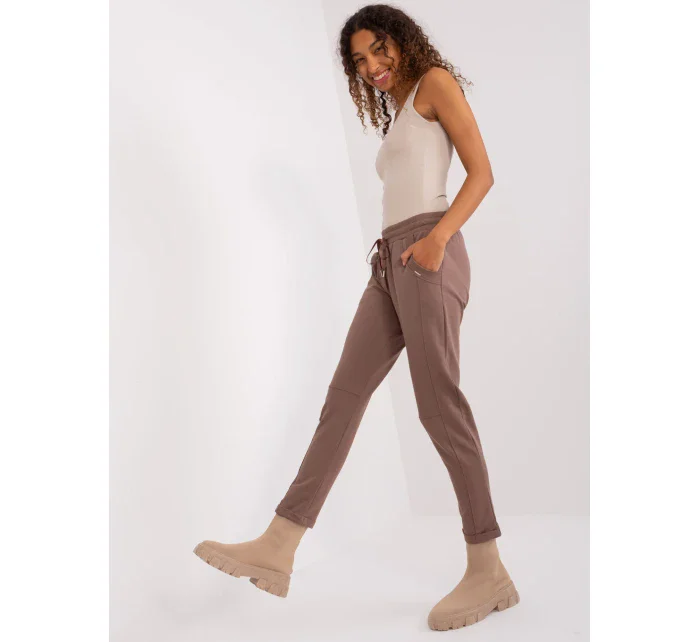 Spodnie dresowe RV DR model 19381360 brązowy - FPrice Spodnie dresowe RV DR model 19381360 brązowy - FPrice