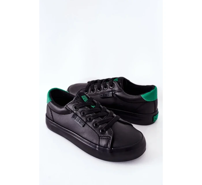 Children's Leather Sneakers BIG STAR DD374147 Black Children's Leather Sneakers BIG STAR DD374147 Black