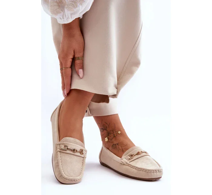 Dámské klasické semišové mokasíny béžové Corinell Dámské klasické semišové mokasíny béžové Corinell