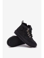 Dětské zateplené trekové boty Big Star – černé