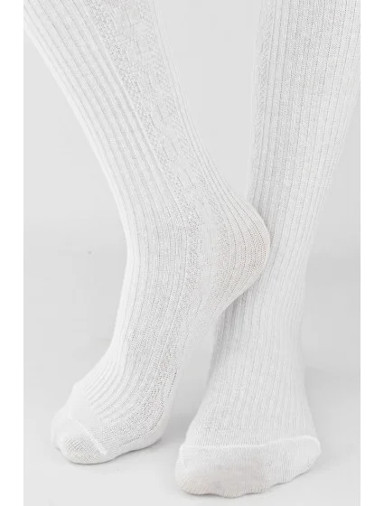 ŽEBROVANÉ KOSTKOVANÉ PUNČOCHÁČE RB011 2-6 LET