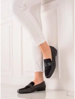 Originální polobotky dámské černé na plochém podpatku Originální polobotky dámské černé na plochém podpatku