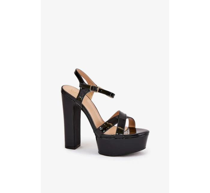 Sandály na podpatku model 210803 Step in style Sandály na podpatku model 210803 Step in style