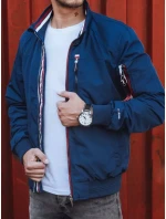 Pánská přechodná bunda tmavě modrá FashionStreet TX4255 Pánská přechodná bunda tmavě modrá FashionStreet TX4255