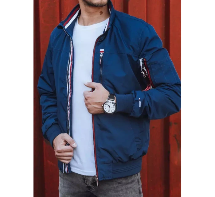 Pánská přechodná bunda tmavě modrá FashionStreet TX4255 Pánská přechodná bunda tmavě modrá FashionStreet TX4255