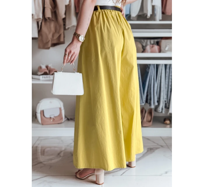 FLOWES pruhovaná sukně-kalhoty v hořčicové barvě Dstreet UY2589