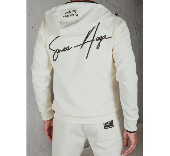 Pánská tepláková souprava v barvě ecru Dstreet model 21990383 - FashionStreet Pánská tepláková souprava v barvě ecru Dstreet model 21990383 - FashionStreet