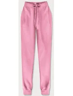 Světle růžové teplákové kalhoty model 17672215 - J.STYLE
