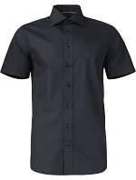 J.Harvest & Frost YB 50 S/S Slim Men Keprová košile s krátkým rukávem 63.5022 black J.Harvest & Frost YB 50 S/S Slim Men Keprová košile s krátkým rukávem 63.5022 black