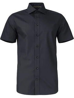 J.Harvest & Frost YB 50 S/S Slim Men Keprová košile s krátkým rukávem 63.5022 black