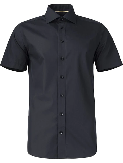 J.Harvest & Frost YB 50 S/S Slim Men Keprová košile s krátkým rukávem 63.5022 black J.Harvest & Frost YB 50 S/S Slim Men Keprová košile s krátkým rukávem 63.5022 black
