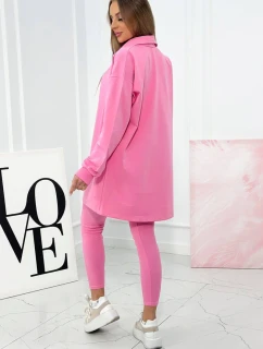3dílný set model 18753673 top a legíny světle růžová - K-Fashion