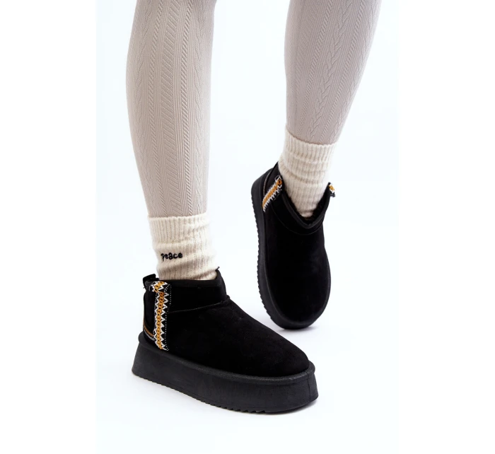 Sněhule Na Platformě S Vzorem Černé model 21645925 - Boto Sněhule Na Platformě S Vzorem Černé model 21645925 - Boto