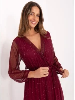 Sukienka IT SK model 21717711 bordowy - FPrice