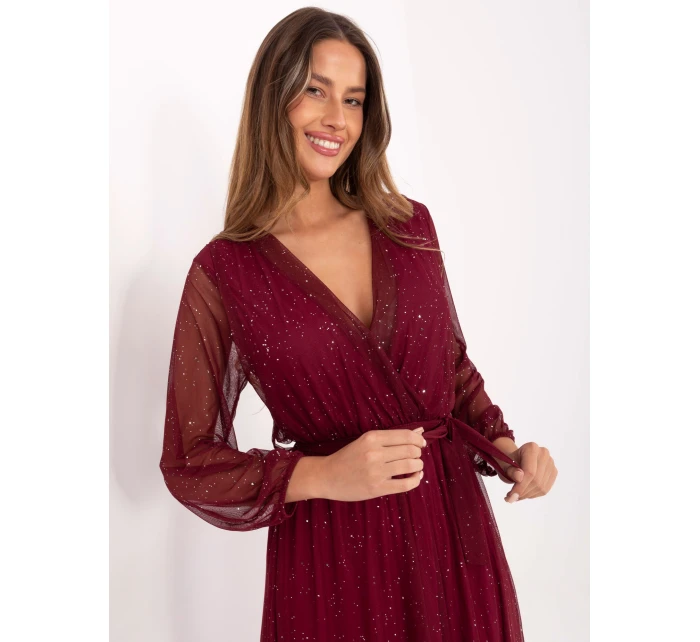 Sukienka IT SK model 21717711 bordowy - FPrice