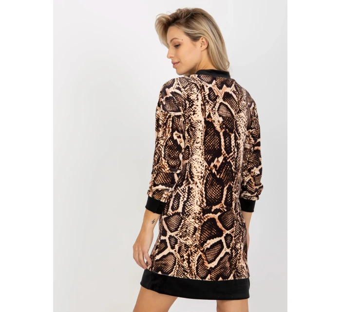 Dámské šaty TU 8189 4.09 černá a béžová - FPrice