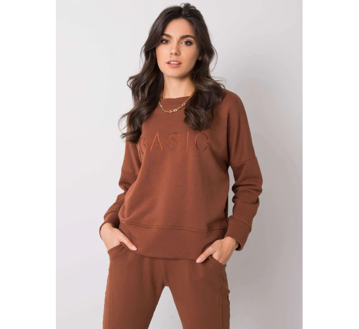 Mikina RV BL 6080.19 tmavě hnědá