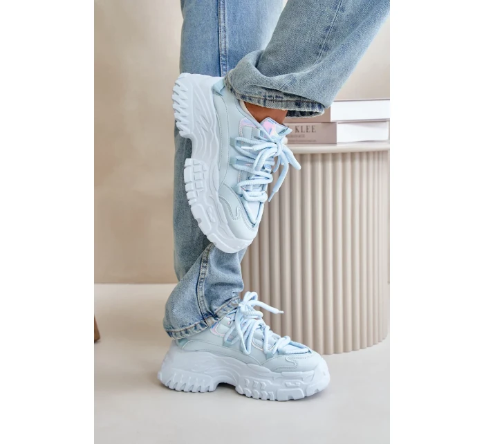 Dámské tenisky na masivní podrážce modré Nevela Dámské tenisky na masivní podrážce modré Nevela