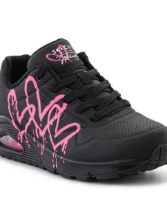 Dámské sportovní boty Dripping In Love W 177980-BKPK Černá s růžovou - Skechers