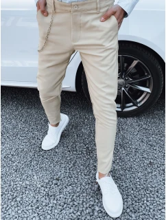 Pánské béžové kalhoty FashionStreet UX4379