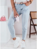 Dámské džínové kalhoty slim fit s páskem SLIMLOVE FashionStreet UY2346