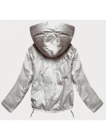 Zelená/béžová dámská oboustranná bunda (BH-2204BIG)