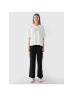 Dámské tričko oversize s potiskem 4F 4FRAW24TTSHF2582-10S Dámské tričko oversize s potiskem 4F 4FRAW24TTSHF2582-10S