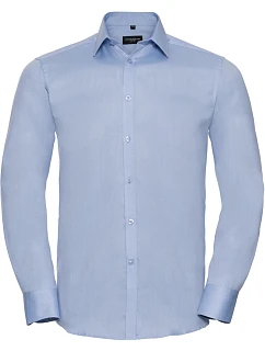 Russell Athletic 962M Košile s dlouhým rukávem, vzor rybí kost 11.962M light blue